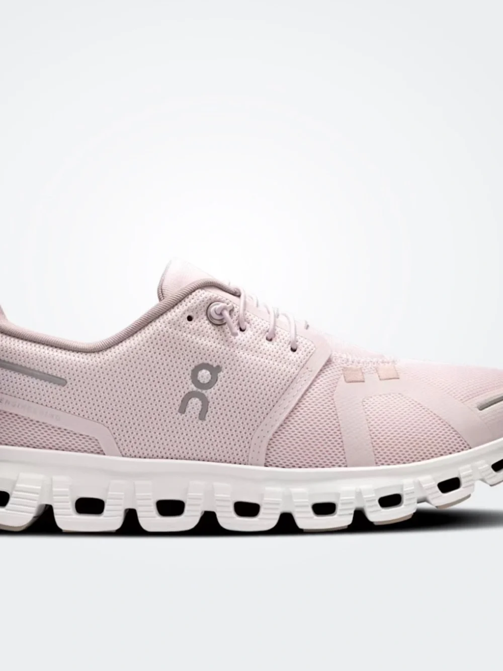On Running Women's Cloud Running Shoes in Light Pink and White